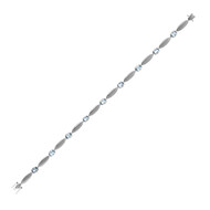 Santa Maria-Aquamarin-Platinarmband (CUSTODANA)