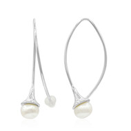 Pendientes en plata con Perla Freshwater (TPC)
