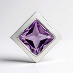 Ciondolo in argento con Ametista Boliviana (MONOSONO COLLECTION)