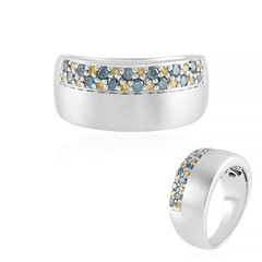 Anello in oro con Diamante Blu I3 (KM by Juwelo)