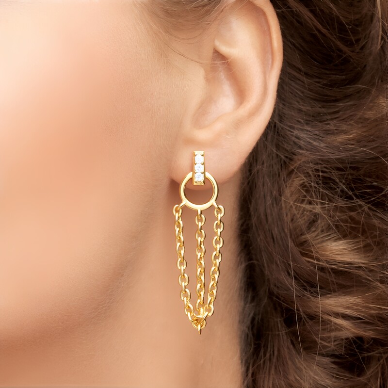 Orecchini in argento con Zircone