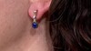 Boucles d'oreilles en argent et Spinelle bleu cobalt (Gems en Vogue)