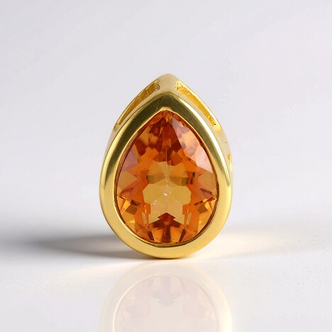 Ciondolo in argento con Quarzo Arancione