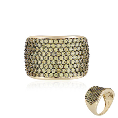 Gelber Saphir-Goldring (de Melo)
