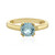 Bague en argent et Topaze bleu ciel