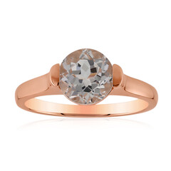 Anello in oro con Danburite Rosa del Messico