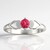 Anello in argento con Tormalina Rosa Brasiliana (Pallanova)