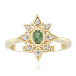 Gouden ring met een Onverhitte Groene Tanzaniet