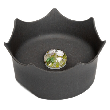 Edelsteinwasserschale schiefergrau (VitaJuwel)