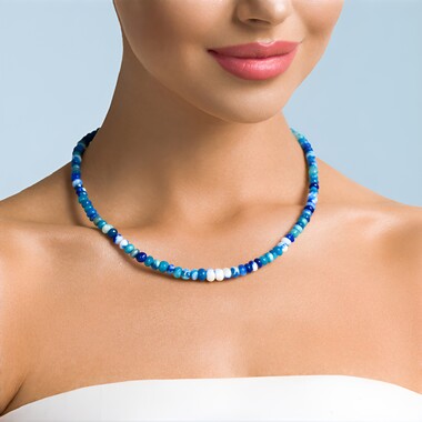 Afghanite Silver Necklace (Adela Silber)