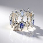 Bague en argent et Tanzanite (Dallas Prince Designs)