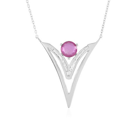 Collier en argent et Rubis de Madagascar (de Melo)