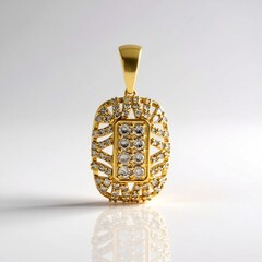 Ciondolo in argento con Diamante Champagne I2 (de Melo Essence)