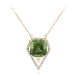 14K Ludwigite Peridot Gold Necklace (de Melo)