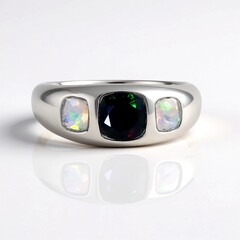 Anello in argento con Opale Mezezo