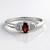 Anello in argento con Granato Rosso