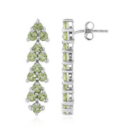 Peridot-Silberohrringe