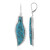 Boucles d'oreilles en argent et Turquoise bleue de Mohavie (Art of Nature)