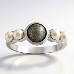 Anello in argento con Labradorite