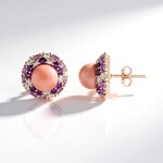 Orecchini in argento con Opale Rosa (de Melo Essence)