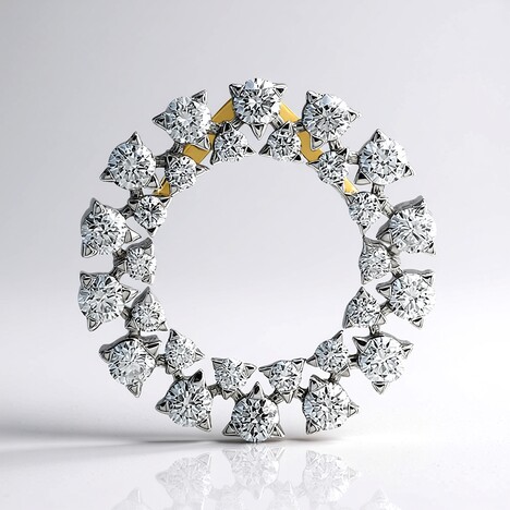 Pendentif en or et Diamant VVS1 (G) (Annette)