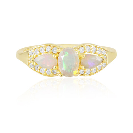 Anillo en plata con Ópalo de Welo
