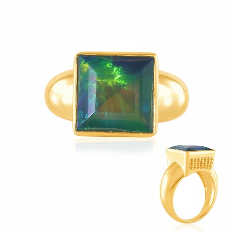 Zilveren ring met een Mezezo opaal (de Melo Essence)