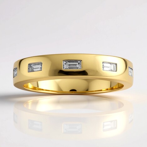 Anello in oro con Diamante IF (D) (Annette)