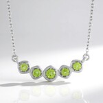 Collana in argento con Peridoto