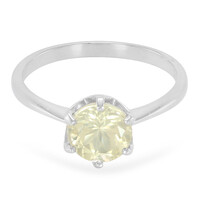 Anello in argento con Pietra del Sole Argentata