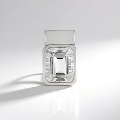Ciondolo in argento con Quarzo Bianco