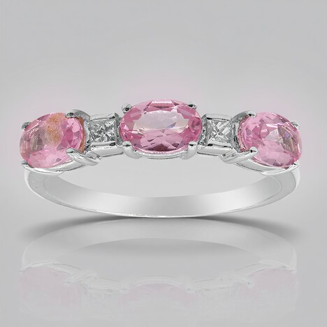 Anello in oro con Spinello Birmano Rosa (CIRARI)