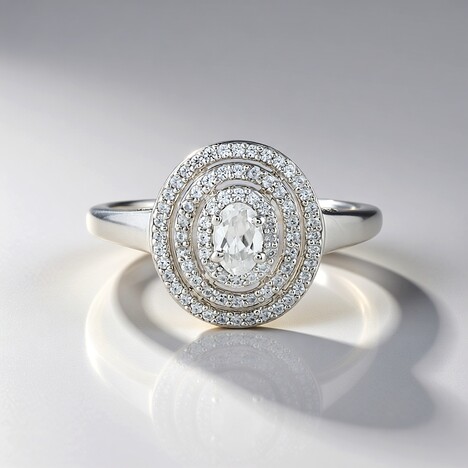 Anello in argento con Zircone