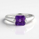 Anello in argento con Ametista Siberiana (de Melo)