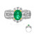 14K Colombian Emerald Gold Ring (CIRARI)