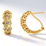 Orecchini in oro con Diamante Fancy SI2 (CIRARI)