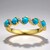 Anello in oro con Turchese Arizona