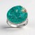 Anello in argento con Dioptasio (Bali Barong)