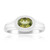 Anillo en plata con Turmalina verde de Brasil (Pallanova)