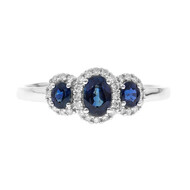 Blauer Ceylon-Saphir-Goldring