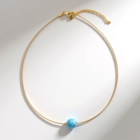 Collana in argento con Larimar