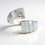 Bague en argent et Opale Welo AAA (de Melo Essence)