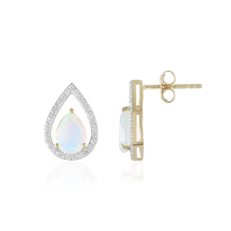 Welo-Opal-Goldohrringe