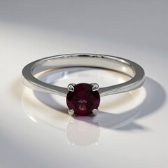 Anello in argento con Rodolite