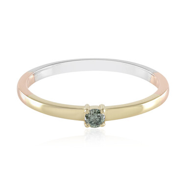 Blauer I2 Brillant-Goldring