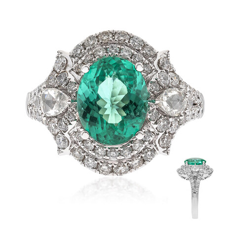 Anello in oro con Tormalina Paraíba (CIRARI)