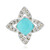 Pendentif en argent et Amazonite (Annette classic)