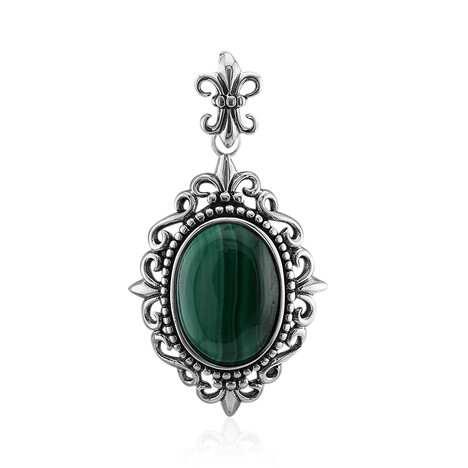 Zilveren hanger met een Malachiet (Art of Nature)