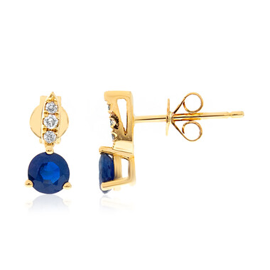 Orecchini in oro con Zaffiro Ceylon Blu (CIRARI)