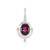 Pendentif en argent et Grenat Rhodolite (Granulieren)